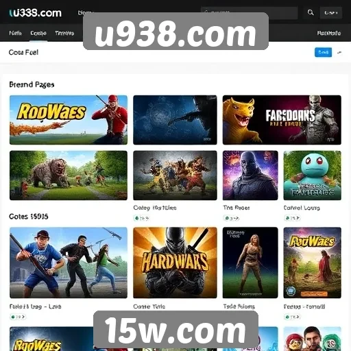 Comparação de jogos disponíveis no site u938.com